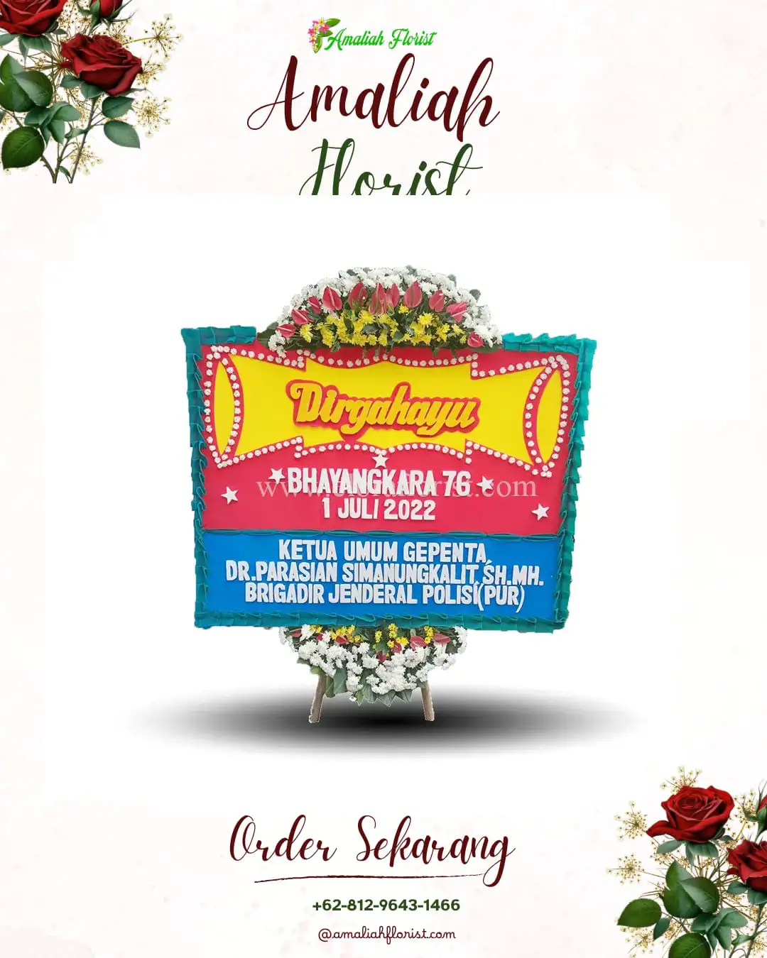 Papan Bunga HUT Ulang Tahun Nagekeo